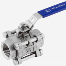 High Quality 201 304 Stainless Steel  Dn20 Dn25 Dn30 female Threaded 3PCS Ball Valve